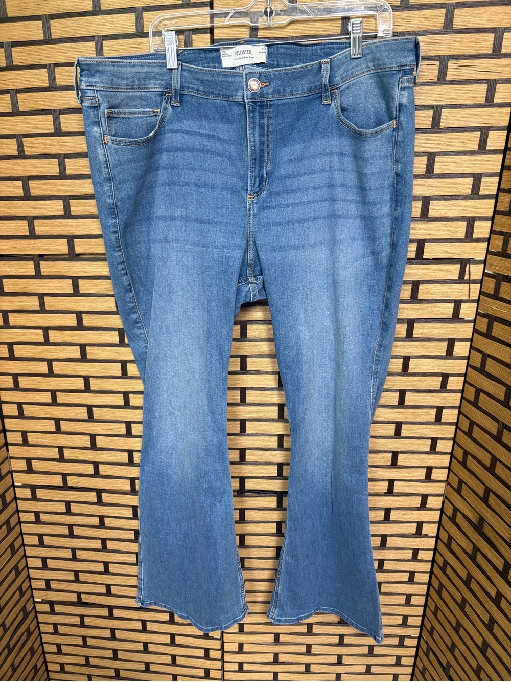 Hollister Curvy Mid Rise Boot Cut Jeans Size 20
